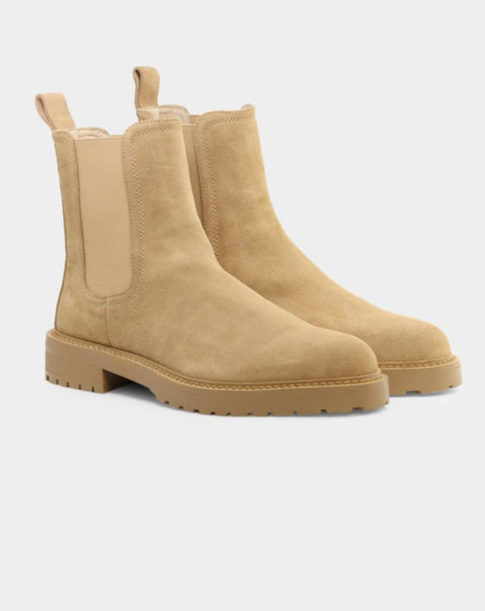 Saint Morta Men's Chunky Chelsea Boots Size 11 EU 45 Tan Suede NIB